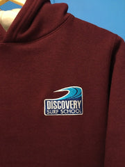 Discovery children's hoody - Burgundy-Ecru