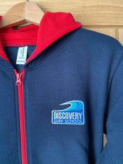 Discovery Kids Zip Hoody - Navy/Red